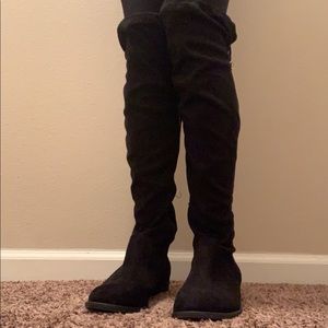 Knee High Velvet Boots